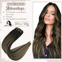 Balayage Clip-In Hair Extensions Luxurious Human Hair Upgrade