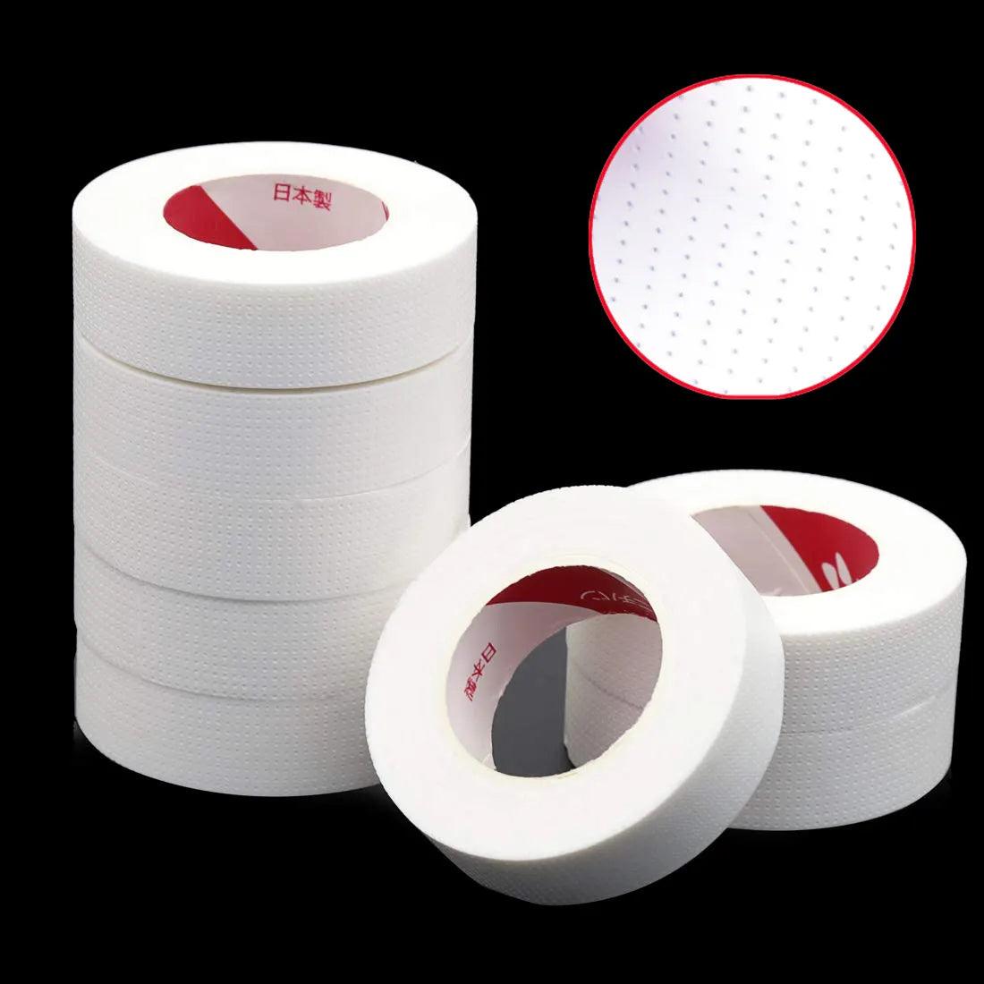 2/3 Rolls Japanese Insulating Tape for Eyelash Extension Lint Free Under Eye Pads Breathable Non-woven Tape Paper Eyelash Patch  ourlum.com   