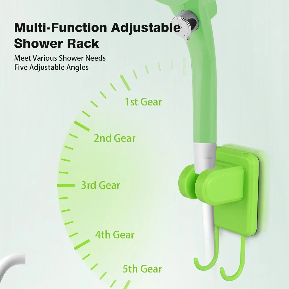 Portable Rechargeable Camping Shower with Intelligent Display and Adjustable Settings - 6000mAh Battery RV Outdoor Shower Kit