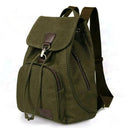 High Capacity Backpacks 2023 New Women's Outdoor Travel Canvas Bag Retro Trendy School Backpack for College Fashion Students  ourlum.com Army Green  