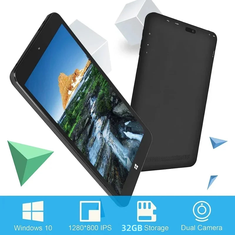 Free Drop Shipping  8'' Mini Tablets PC 1280x800IPS Quad Core 4GB RAM 64GB ROM Windows 10 Z3735F CPU Dual Cameras Wifi Netbook