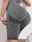 Seamless Women's Yoga Shorts with Butt Lifting Design