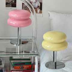 Italian Glass Egg Tart Table Lamp: Elegant Mushroom Design Lighting