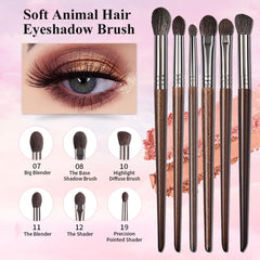 Effortless Blending Goat Hair Eye Makeup Brushes: Professional Results & Versatile Collection