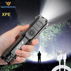 Lumen Tactical Flashlight: USB Rechargeable LED Torch for Outdoor Adventures