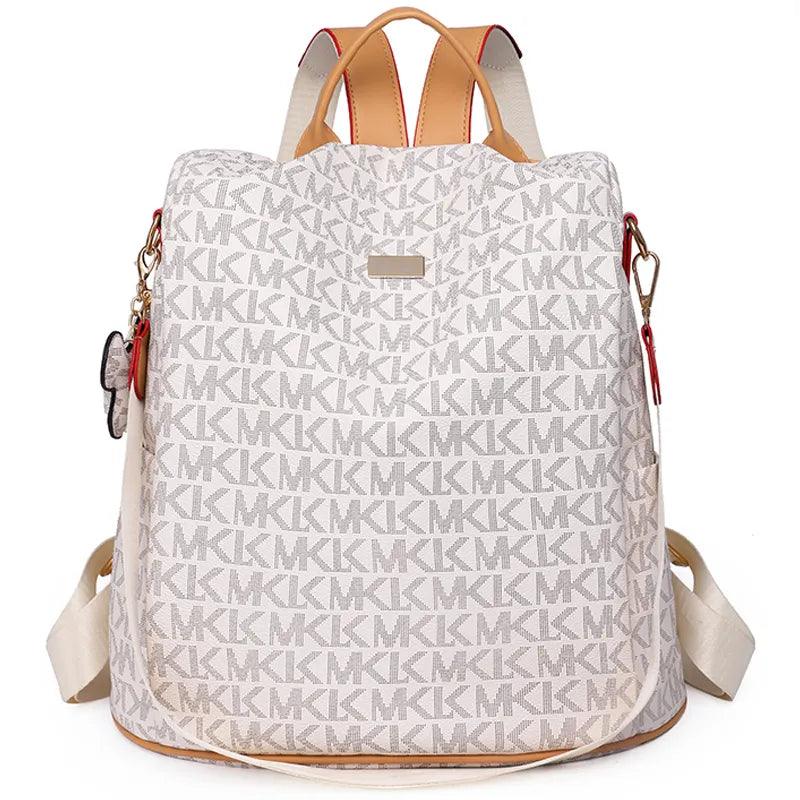 2023 Large Capacity Anti Theft Backpacks Fashion Printed PVC Backpack Mommy Travel Bags Women's Small Brand Designer School Bags