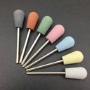 6pcs/set Rubber Silicon Nail Drill Milling Cutter for Manicure Bit Flexible Polisher Machine Electric Nail File Art Tools  ourlum.com GXJ 7-21  