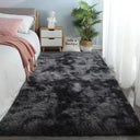 Gray Carpet for Living Room Plush Rug Soft Velvet Mats