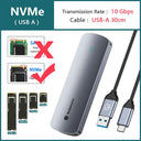 Yottamaster Dual Protocol SSD Enclosure: High-Speed Portable Storage  ourlum.com NVMe ( USB A )  