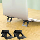 Metal Laptop Stand: Stylish Cooling Support Stand for Enhanced Workstation  ourlum.com 2pcs (Plastic)  