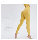 Seamless High Waist Nude Yoga Pants Women's Hip Lifting Fitness