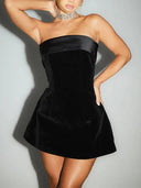 Sexy Backless Mini Dress Chic Off-shoulder Party Wear