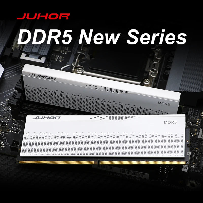 JUHOR DDR5 16GB 4800MHz 5600MHz 6000MHz 6400MHz 6800MHz 7200MHz DDR5 RAM UDIMM for Computer PC Desktop Memory Ram DDR5