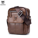 Bullcaptain Casual Men's Shoulder Bags High-Quality Leather