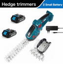 Cordless 2-in-1 Electric Hedge Trimmer and Pruning Shear