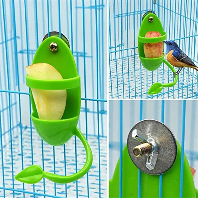 Parrot Feeder Hanging Cage Fruit Vegetable Container Bird Toy Holder  ourlum.com   