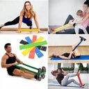 5-Piece Colorful TPE Resistance Bands Set for Home Fitness