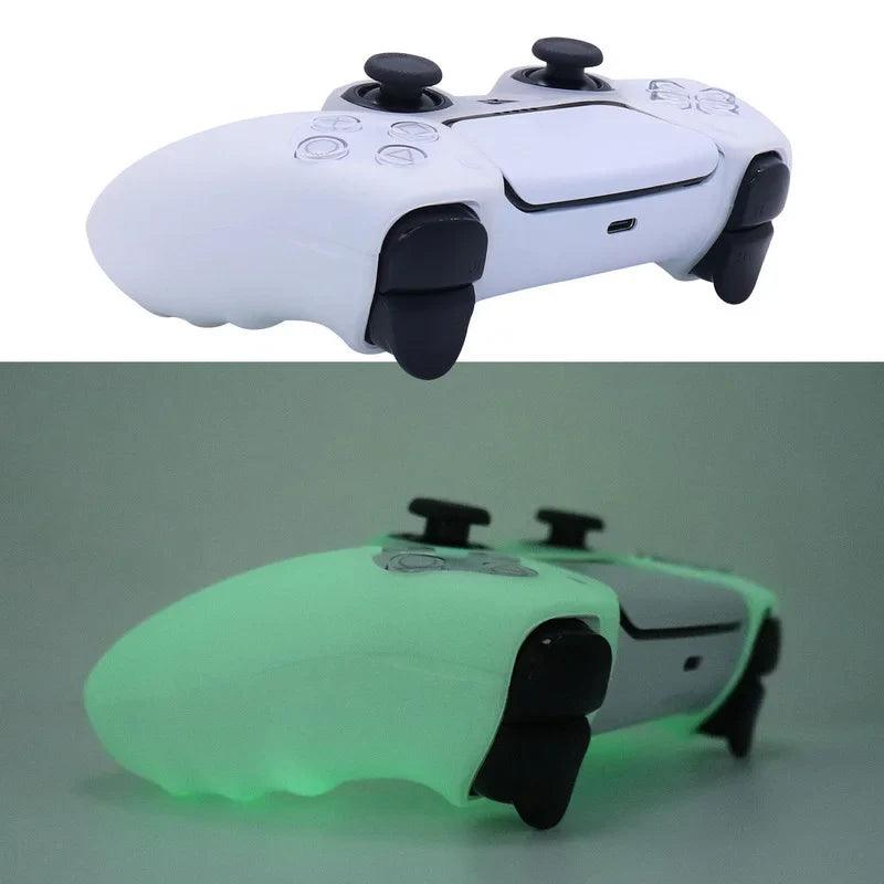 Luminous Glowing in Dark Silicone Cover For PS5 Controller Skin Video Games Accessory Gamepad Joystick Case For Playstation 5  ourlum.com   