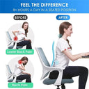 U-Shaped Gel Memory Foam Coccyx Cushion for Healthy Sitting