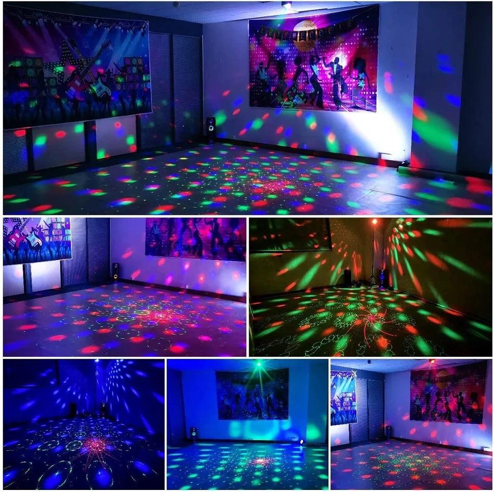 Dance Party Lights Pattern Projector Sound Activated Celebration Decor  ourlum.com   