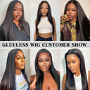 Premium Bone Straight HD Lace Front Wig Brazilian Remy Hair