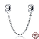 Heart Shaped Sterling Silver Charm Bead - Zircon Adorned Pandora Bracelet Pendant  ourlum.com CMS1711  