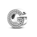 Hot Sale Silver Plated Color Letter Charm Beads for Women