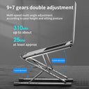 Macbook Laptop Stand: Adjustable Aluminum Holder - Enhanced Cooling & Ergonomic Design  ourlum.com   