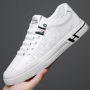 Men Sneakers 2024 Autumn New Embossed Breathable White Shoes