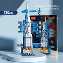 Space Shuttle Rocket Launch Center Building Blocks - Creative Aviation Toy  ourlum.com NO box(130pcs)  