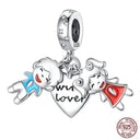 Charming Sterling Silver Red Heart Beads for Pandora Gifts