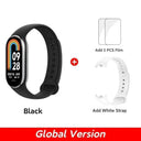 Mi Band 8 Blood Oxygen Tracker: Advanced Health Monitoring & Fitness Trends  ourlum.com Black N White Strap CHINA 