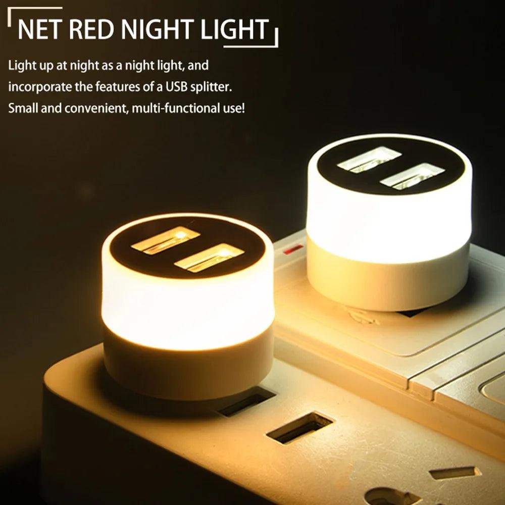 Portable LED Lights USB Night Light Room Decor Mini Table Desk Lamp Flashlight for Power Bank Laptop Camping Reading Lightiing  ourlum.com   