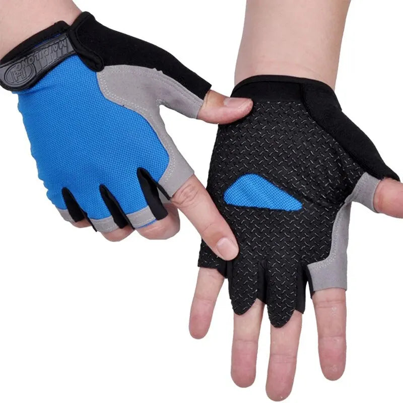 HOT Cycling Antislip Antisweat Men Women Half Finger Gloves Breathable Antishock Sports Gloves Bike Bicycle Glove