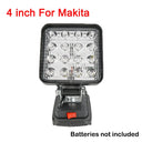 Versatile LED Work Light for Makita DeWalt Milwaukee Bosch