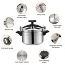 9L Aluminum Pressure Cooker High Capacity Induction Gas Compatible