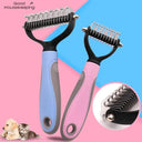 Pet Grooming Shedding Tool: Stainless Steel Brush Remover