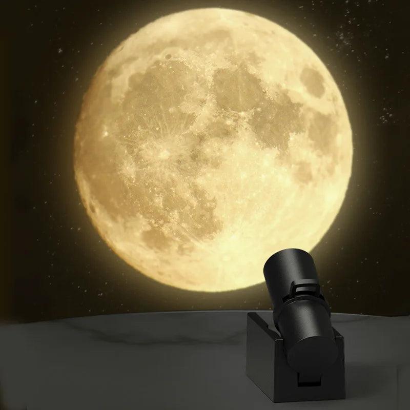 LED Night Light 3D Moon Projection Lamp Birthday Party Background Projector Night Light Bedroom Decor Night Lights Kids Gift  ourlum.com   