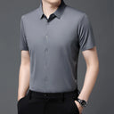 Men's Ultra Stretch Short Sleeve Shirt Business Casual Wear