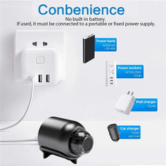 1080P HD Mini WiFi Security Camera with Sound Detection and Remote Access - Ideal Baby Monitor with 140-Degree Wide Angle View