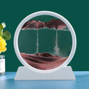 Deep Sea Sandscape Art: Mesmerizing Home Office Decor & Gift  ourlum.com White Base-Brown 12 inch 