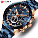 CURREN Men's Luxury Chronograph Sports Watch: Stylish Waterproof Timepiece  ourlum.com   