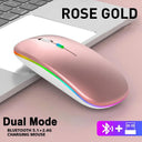 Bluetooth RGB Wireless Mouse Rechargeable Silent for MacBook