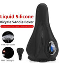 Comfortable Gel Memory Foam Bike Saddle Cover with Safety Taillights