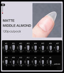 Petite Clear Acrylic Nail Tips Set Matte Finish Styling Kit