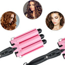 Professional Hair Curling Iron Ceramic Triple Barrel Waver Tool