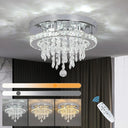 Crystal Chandelier Chrome Ceiling Lamps Led Flush Mount Light