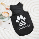 Cool Summer Dog Vest for Small Breeds: Breathable Thin T-Shirt for Pets  ourlum.com black XS 