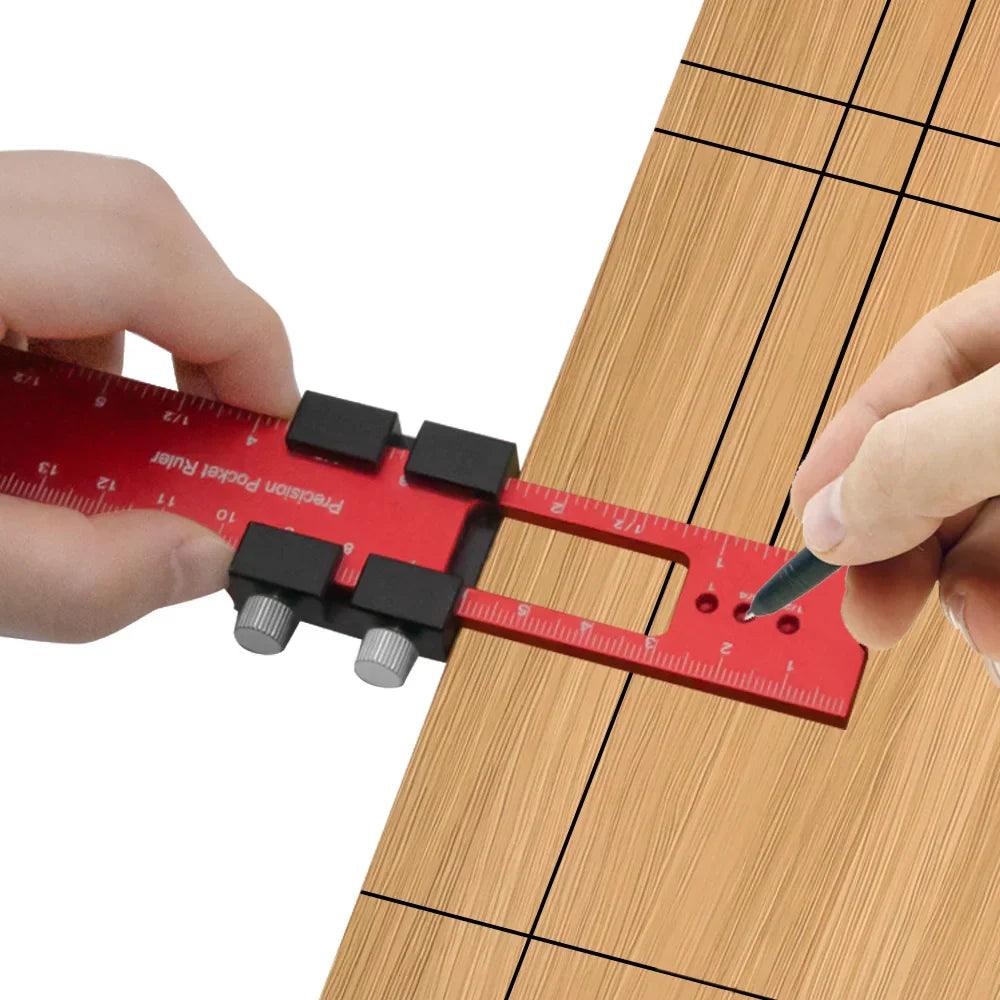 Woodworking Precision Ruler: Aluminum Layout Tool for Accurate Measurements  ourlum.com   