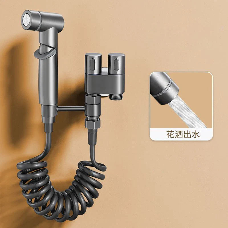 Hygienic Bidet Sprayer: Premium Dual Outlet Bathroom Accessory  ourlum.com   